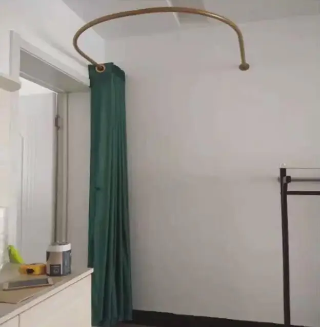 

Fitting circle U-shaped pole changing room fitting room fitting rack pole clothing store curtain bracket