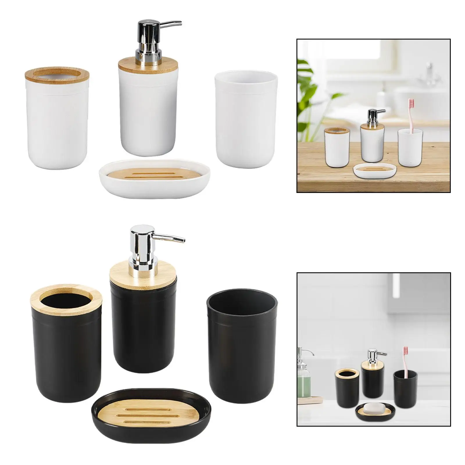 

4Pcs Bathroom Accessories Decorative Soap Dish for Hotel Countertop Lavatory