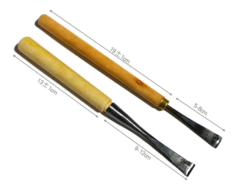 Handholz-Flachmesser, Holzbearbeitungsmeißel zum Schnitzen, Rohwerkzeuge 5mm 10mm 15mm 20mm 25mm 30mm 40mm – Detail 7