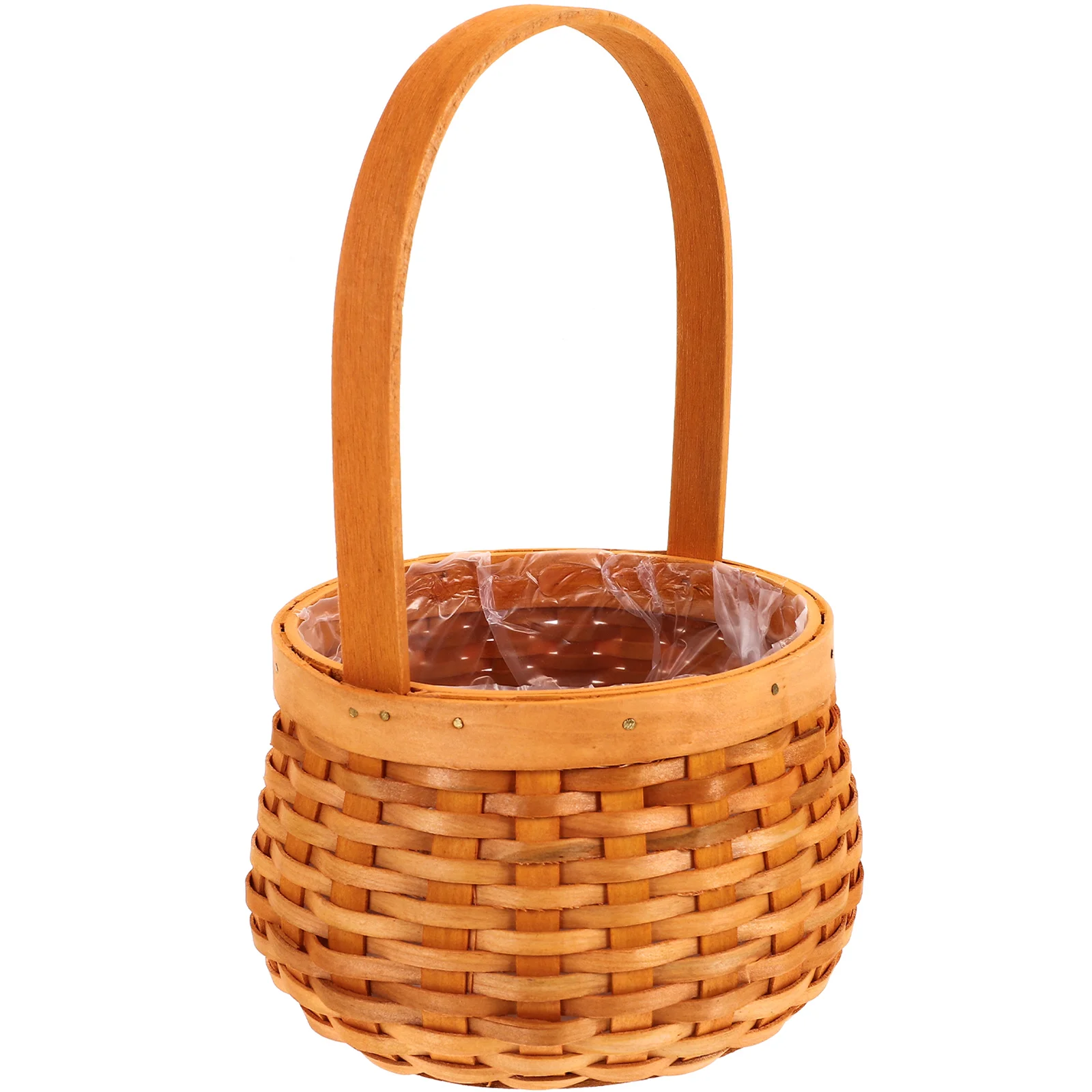 

Wooden Mini Baskets for Storage Small Woven Key Bins Bread Decorative Home Accessories Portable Handwoven Baskets Storage