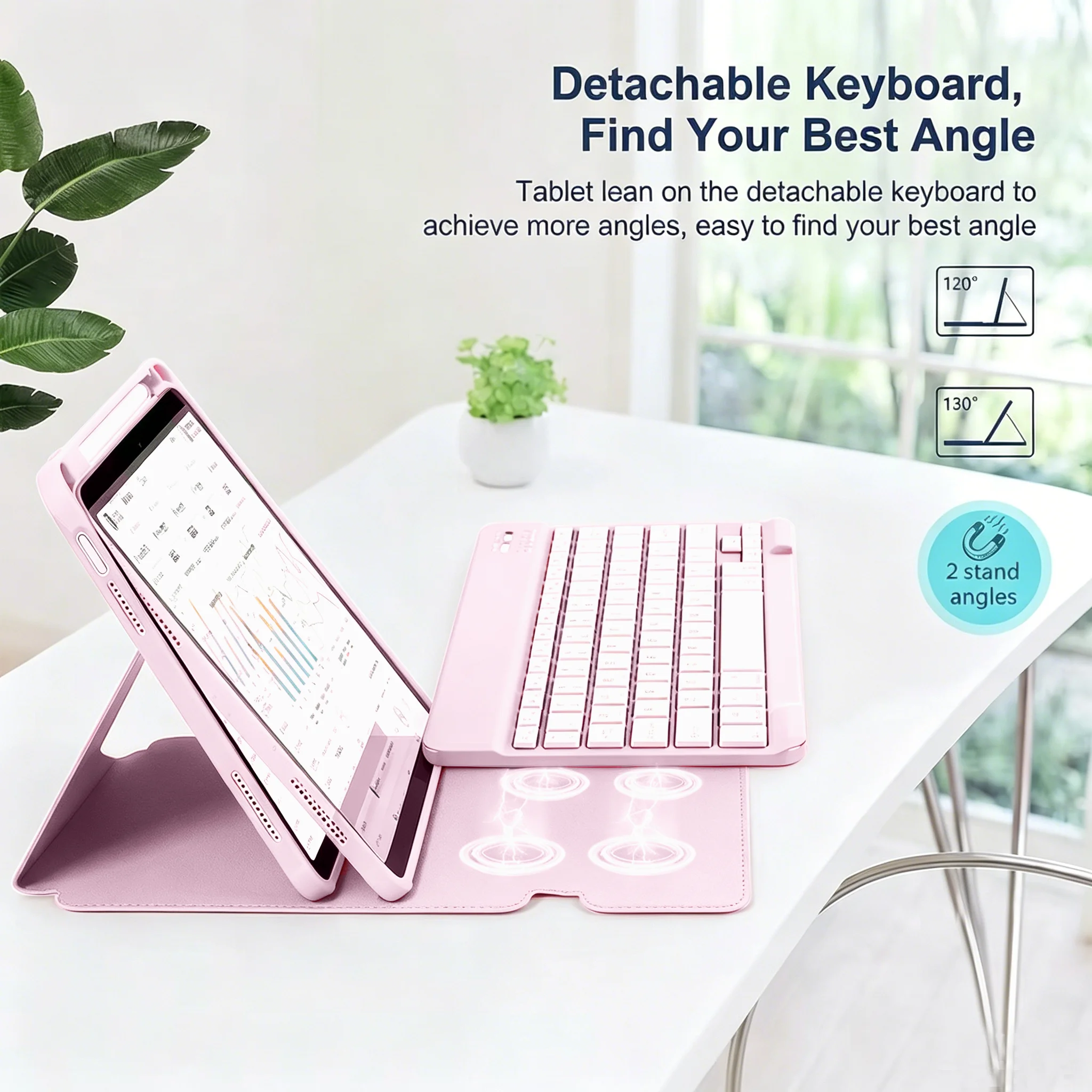 Rotate Case Keyboard with Mouse for iPad 11th Generation A16 11.0 inch 2025 for iPad 10th 10.9 2022 Detachable Wireless Pen Slot view 6
