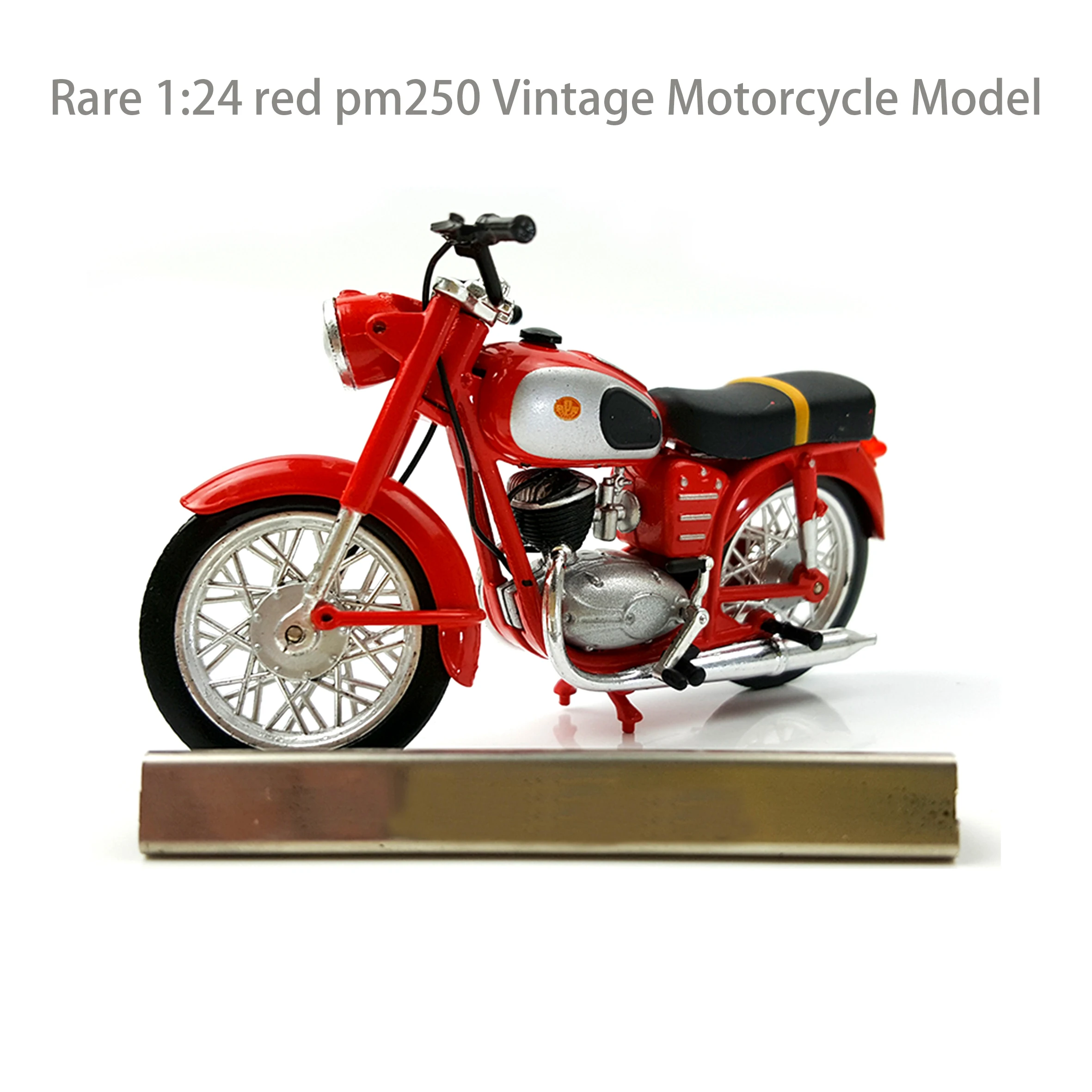 

Rare 1:24 red pm250 Vintage Motorcycle Model Semi alloy finished product model