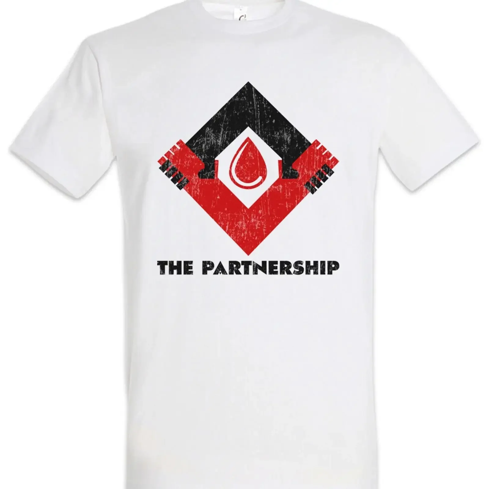 Be Positive Partnership I T Shirt The Vampire Strain Symbol Sign Logo Company vintage Washed Casual Top For Everyday Wear