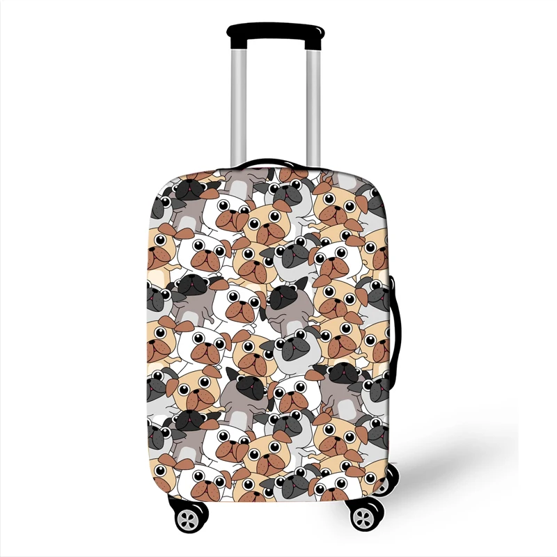 Cute Dog / Cat Print Luggage Cover Travel Accessories Anti-dust Baggage Covers Elastic Suitcase Trolley Case Cover