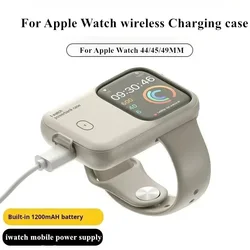 Draagbare Smart Watch Draadloze Oplader 1200mAh Power Bank Apparaat voor Apple Watch 8 7 6 5 4 SE Ultra voor IWatch Snel opladen Case