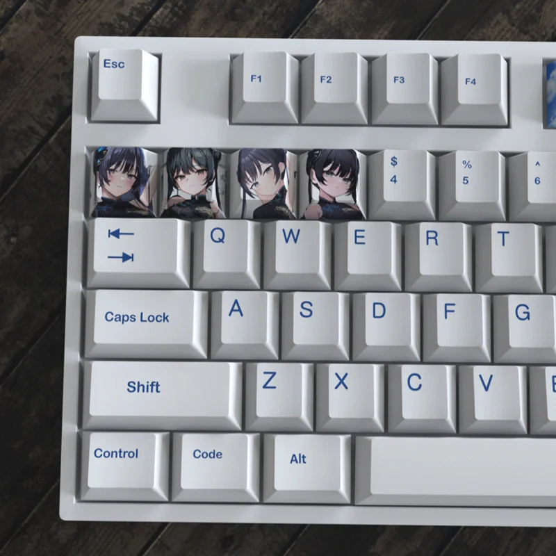 Blue Archive Keycaps Personalized Cute Mechanical Keyboard Keycaps 3-Keys Combination Cartoon Anime PBT Cherry Profile Keycaps