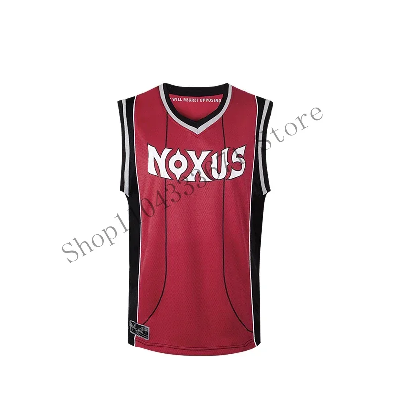 Slam Master School Basketball Team Tops Shirt Game LOL League Noxus Vest Sports Wear Uniform Jerseys CMM