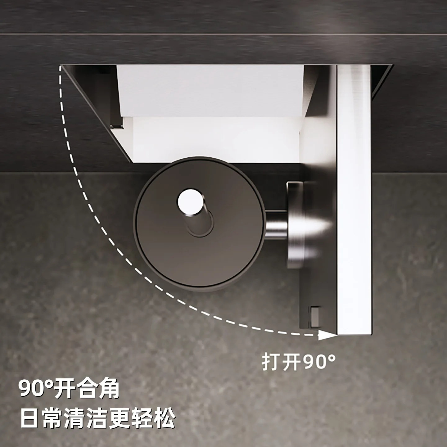 Stainless Steel Embedded Bathroom Wall Niche Storage Cabinet with Toilet Brush Holder Tissue Box