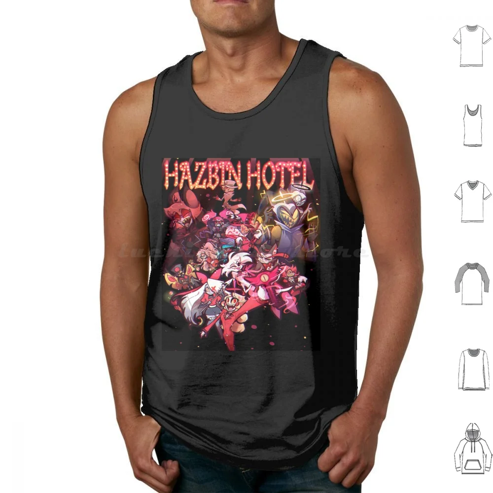 Tank Tops Vest Sleeveless Charlie Alastor Blondie Vivziepop Charlie Helluva Stolas Alastor Alastor Fanart Vaggie Art Niffty