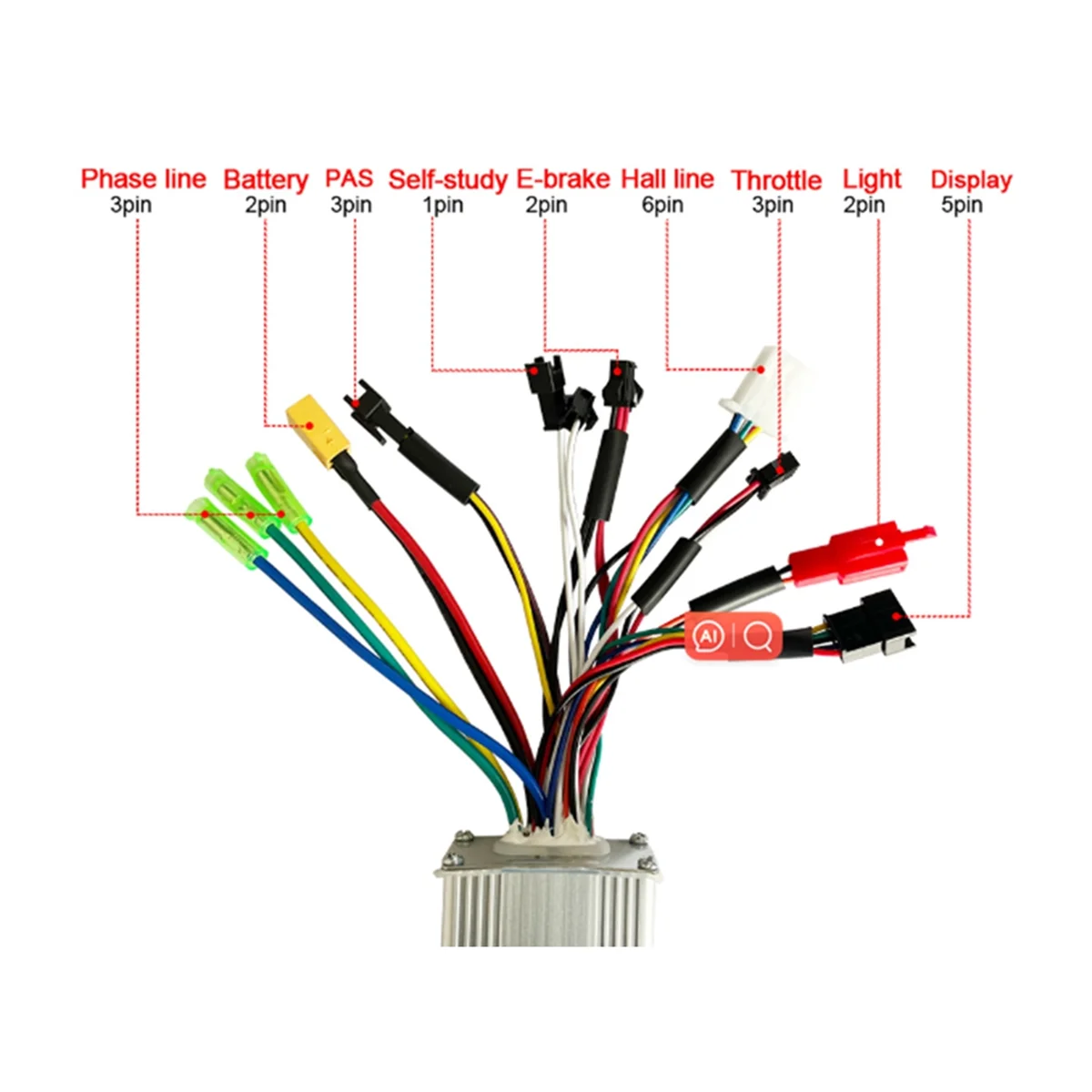 Ebike Controller Kit Electric Bike E Scooter Accessories Part Brushless Motor LCD Display Panel Screen 24V 36V 48V 250W