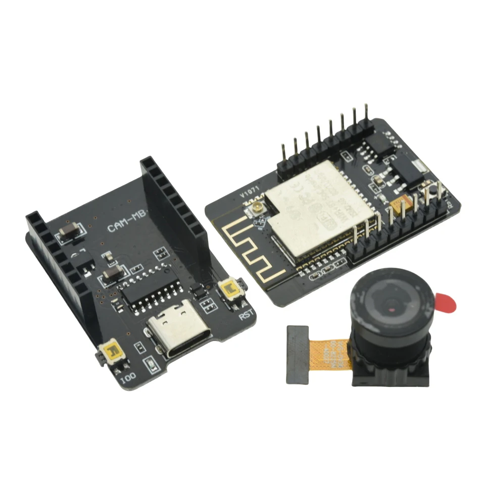 For ESP32-CAM WiFi BT Module, Type-C Interface with ESP32-CAM-MB Downloader, OV2640 OV3660 Camera Dev Board
