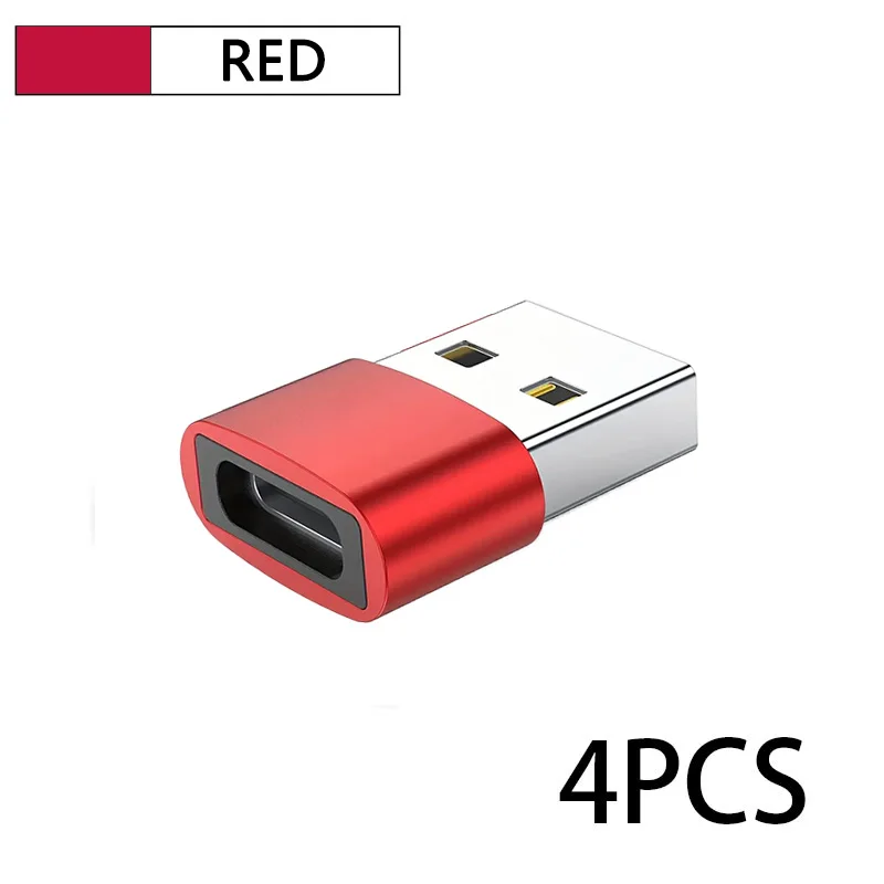 USB Male naar USB-C Adapter Snelle Oplading Gegevensoverdracht OTG Functie voor iPhone 15/14/13 Plus Pro Max (2/4-pack)