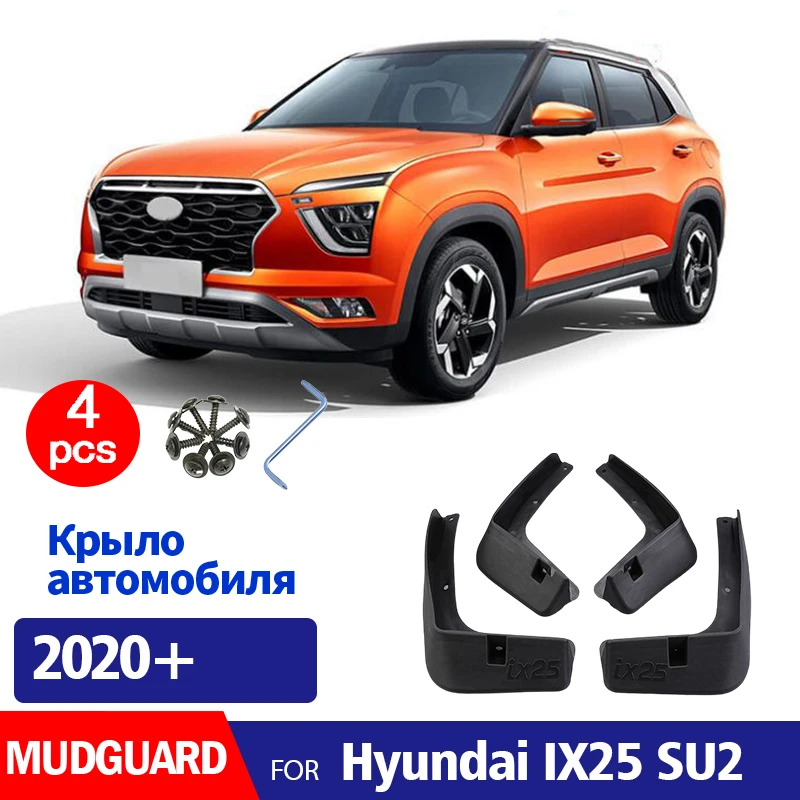 

FOR Hyundai Creta ix25 SU2 2020-2025 Mudguard Fender Mud Flaps Guards Splash Mudflaps Car Accessories Front Rear 4pcs