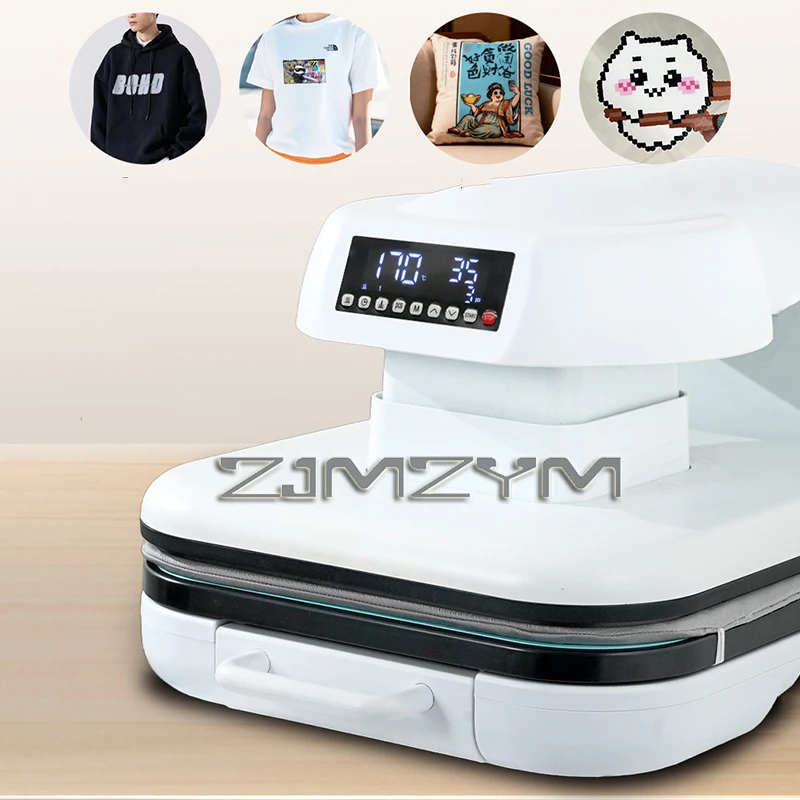Electric Fully Automatic Heat Transfer Machine 38*38CMM Hot Printing Heatpress Open Heat Press Ideal for T-Shirts & Perler Beads