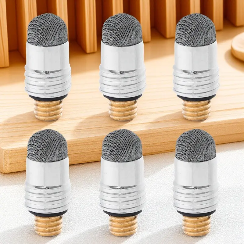 

6Pcs Replacement Stylus Tips Mesh Fiber Conductive Silver for Smartphones Tablets Touchscreen Devices Accurate Responsive Smooth
