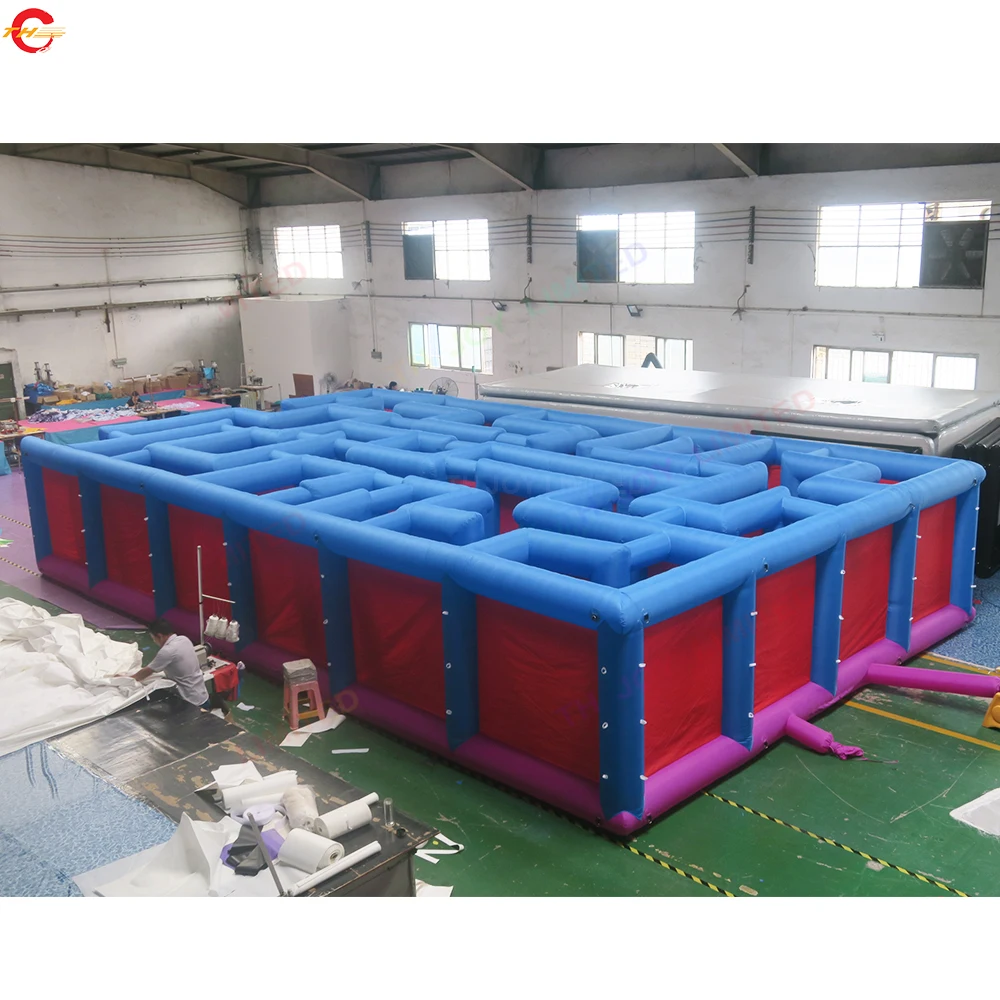 Free Air Shipping 12x7m Inflatable Maze Arena Sport Game Laser Tag Manufacturer