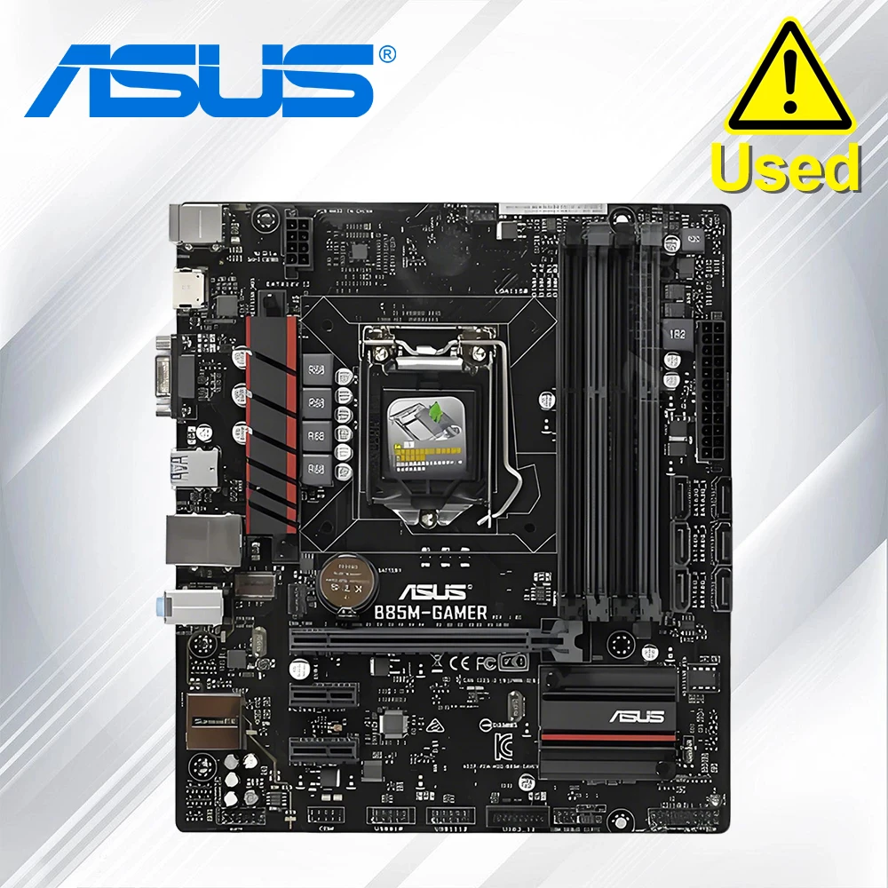 

Оригинальная настольная Материнская плата Asus B85M-GAMER B85 Socket LGA 1150 i7 i5 i3 DDR3 32G SATA3 USB3.0 Micro-ATX