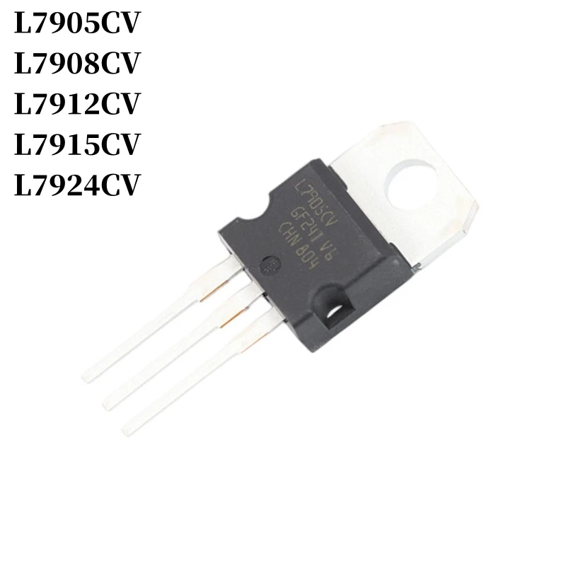 10~200Pcs L7905CV L7908CV L7912CV L7915CV L7924CV DIP Low Dropout Regulator TO-220 LDO 3-terminal Regulator IC