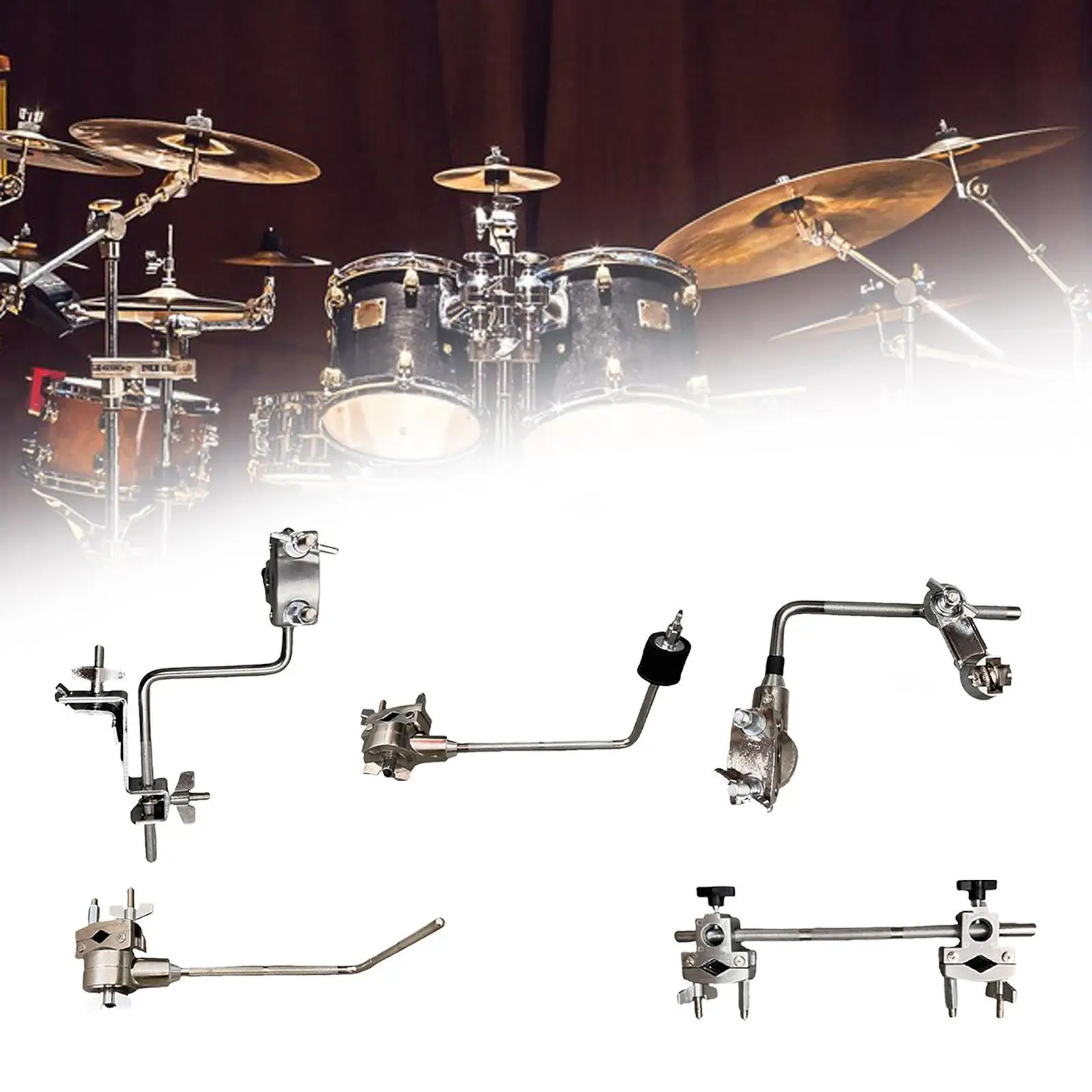 Drum Extension Clamp para Instrumento Musical, Cymbal Stand, Grabber Bracket, acessório do braço, peça sobresselente