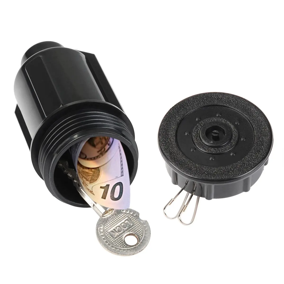 Ocultar uma chave de dinheiro caixa escondida sprinkler cabeça dinheiro seguro ao ar livre jardim quintal escondendo vault caso à prova dwaterproof água corrosão resistente ao impacto