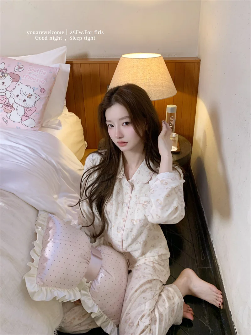 

Youarewelcome Pure Cotton Fce Princ Doggie Spwear, женская осенне-зимняя новая домашняя одежда для улицы