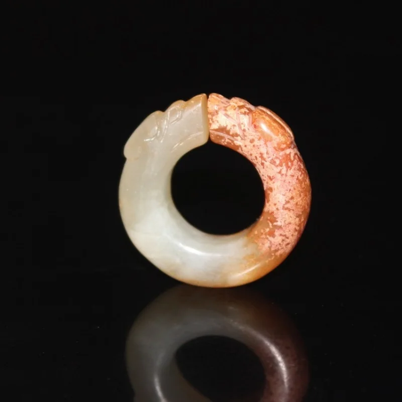 

Antique-style Xiuyu double circular pendant, imitation of Qing Dynasty old jade ornaments