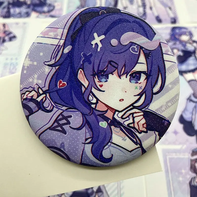 Broche de Anime Project Sekai Yoisaki Kanade para mochila, accesorios de insignia de Cosplay, tarjetas fotográficas, tarjetas coleccionables, regalos de cumpleaños