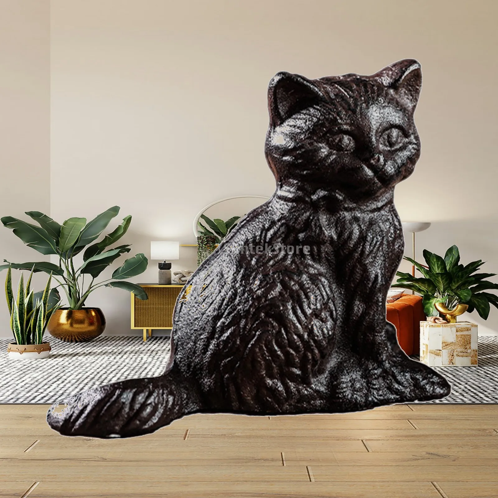 Animal Statues Collection Ornament Creative Iron Animal Sculpture for Desktop