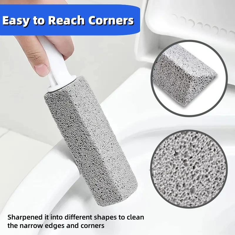 6PCS Pumice Stone Toilet Cleaning Stick Seat Limescale Rust Stain Dirt Removal Brush Bathroom Tile Sink Household Washing Tools