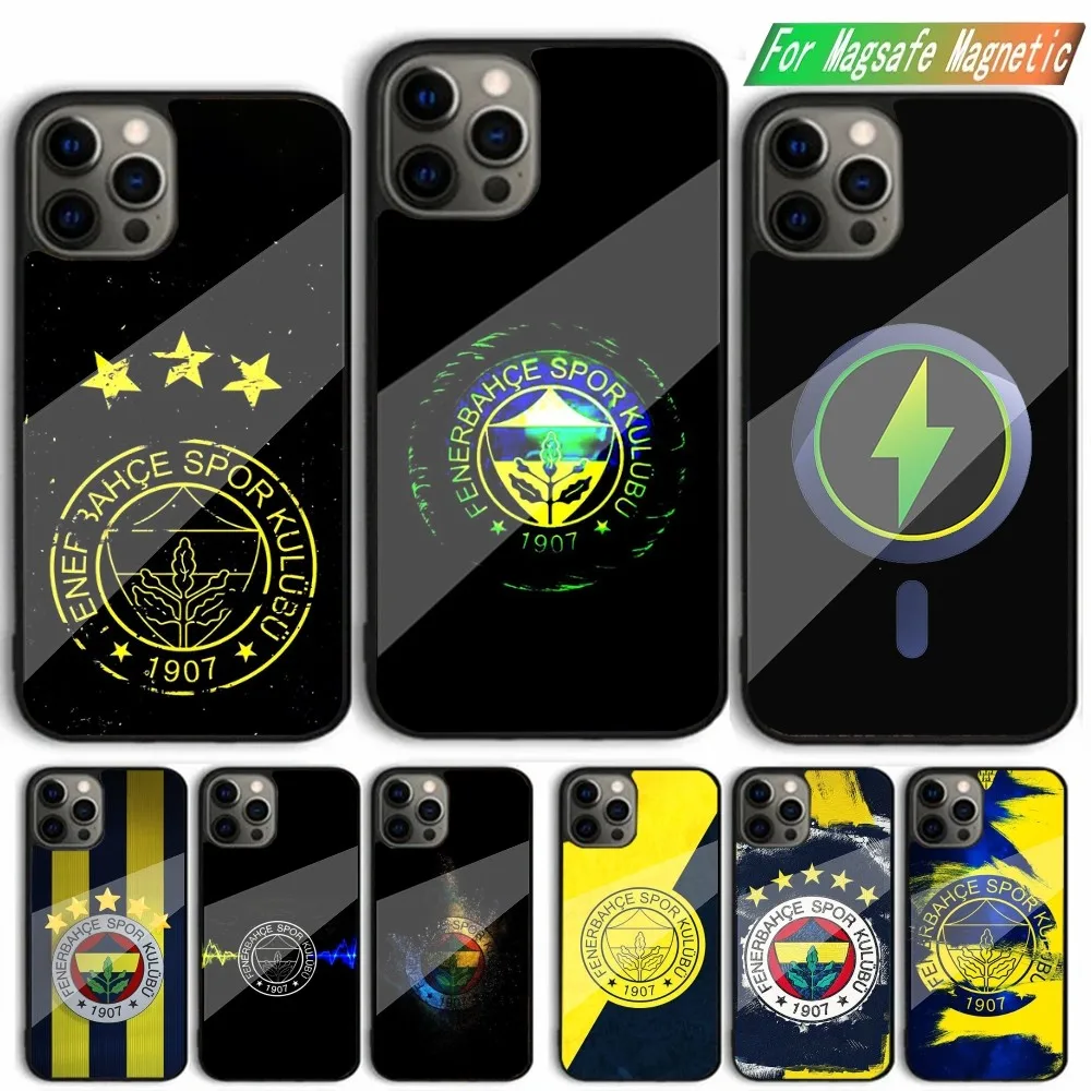 T-Turkey Fenerbahce-E Phone Case For iPhone 15,14,13,12,11,Plus,Pro,Max Mini Magsafe Magnetic Wireless Charging