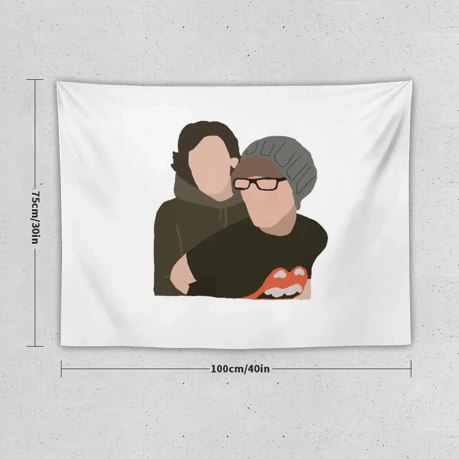 Larry Stylinson Hug Tapestry Home Decoration Bedrooms Decor Wallpaper Tapestry