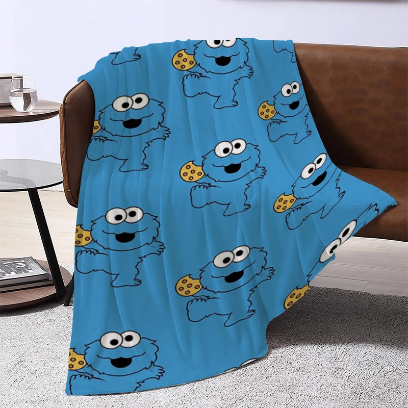 Cartoon C-Cookie Cute Monsters Blanket Thick Blankets for Winter Bedspread on the Bed Furry Knee Sofa Warm Baby & Throws Camping