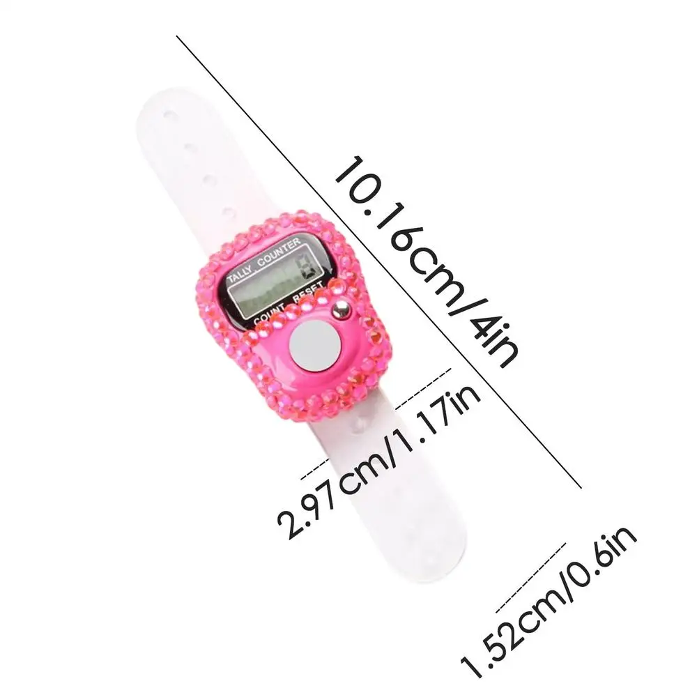 1 st Digitale Vinger Ring Teller met LCD Resetbare Elektronische Islamitische Tasbih Gebed Teller Verstelbare Tally Clicker voor Sport
