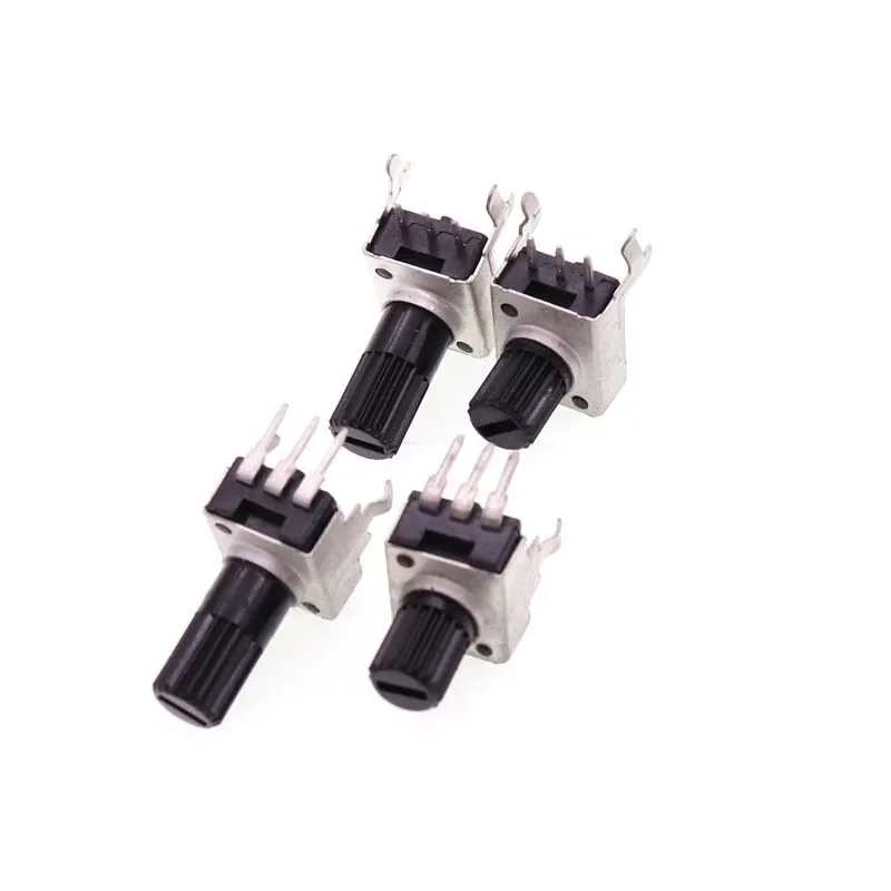 10Pcs/lot RV0932 1K/102 5K/502 10K/103 50K/503 100K/104 WH09 0932 Potentiometer Adjustable Handle 20MM Round Shaft 20 MM