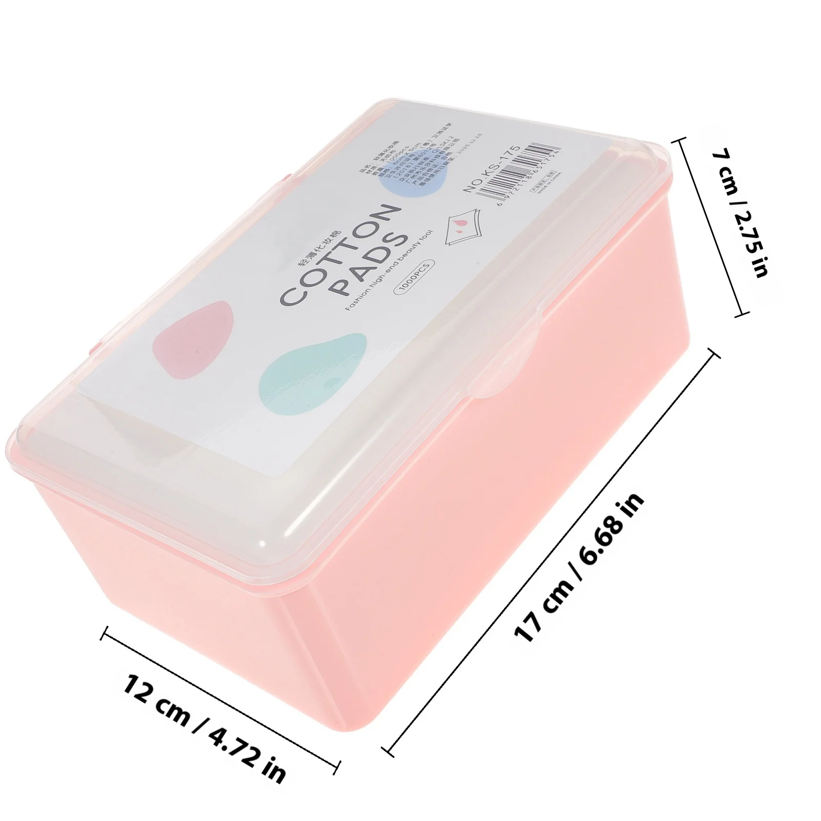1000개입 얼굴 클렌징 패드 일회용 메이크업 리무버 패드 민감성 피부용 대형 투명 박스 포장 오래 지속되는 위생적인 퍼프