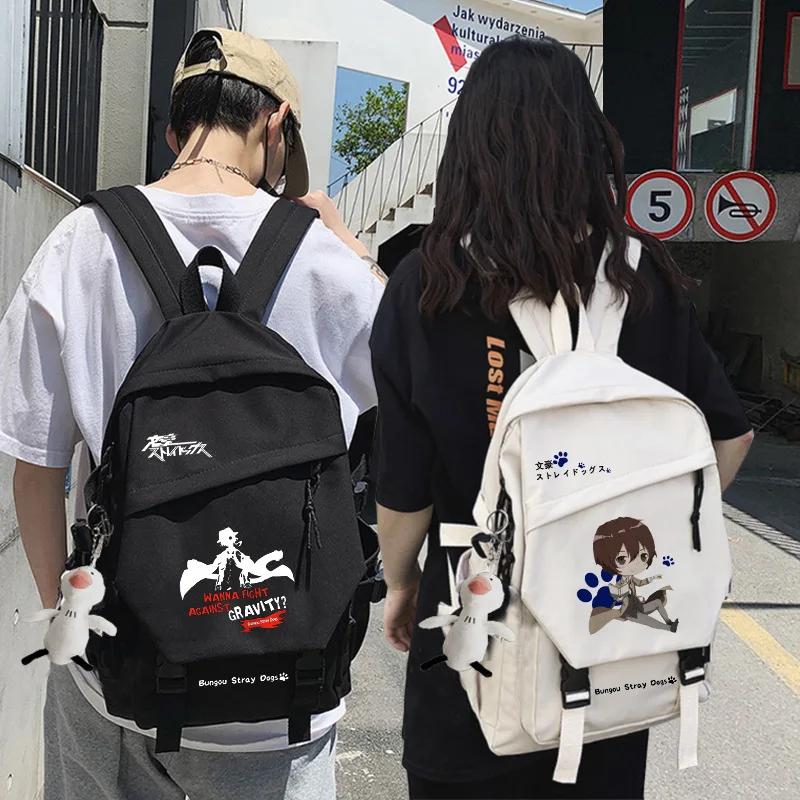 

Bungo Stray Dogs No Longer Human Backpack Students Cute School Bag Kawaii Girls Boys Laptop Female Fashion Anime Book Bags