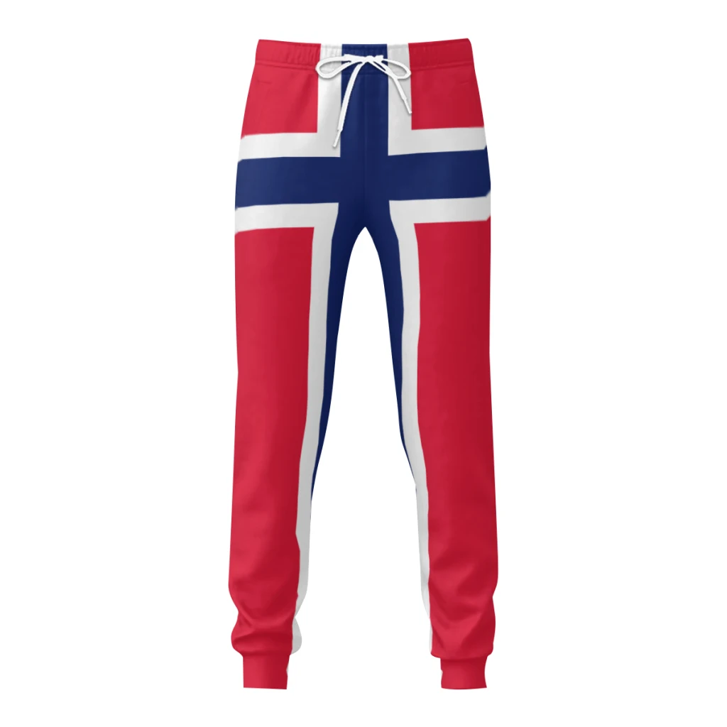 2025 Norway Flag Mens Sweatpants with Pockets Joggers for Men Sports Casual Sweat Pants With Drawstring