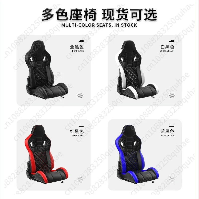 Racing emulator, steering wheel, gear bar seat game fixed game console view 2
