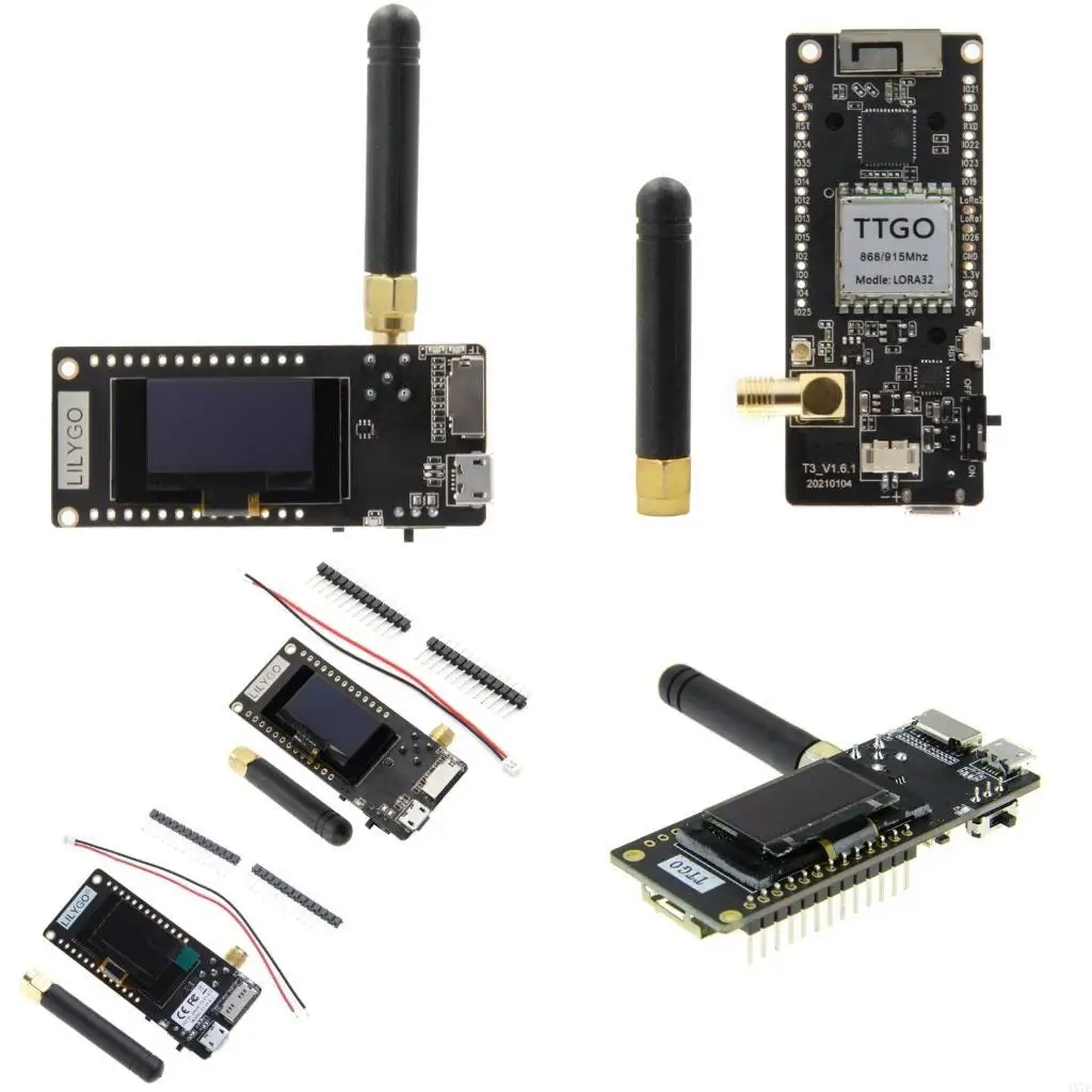 

4X7E ESP32-LoRa32 V2.1 Версия OLED SMA IP5306 433/868/915 МГц LoRa32 ESP-32 Bluetooth-совместимый модуль WIFI CH9102F/CH9102