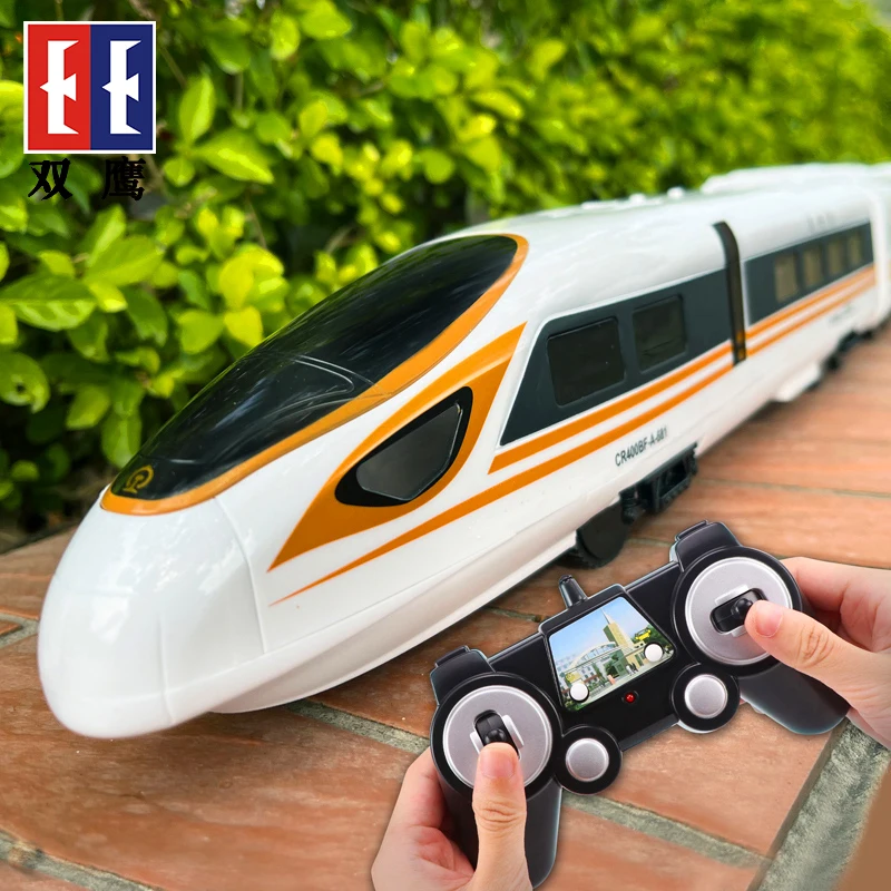 Four-speed Transmission Remote Control High-speed Rail 30Mins 114CM Voice Broadcast One Key Switch Door Simulation RC Train Toy
