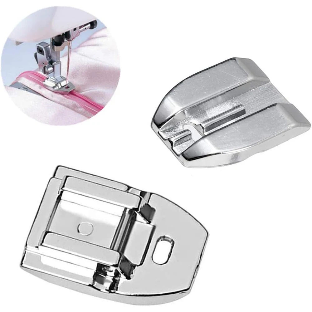 4 PCS/Set Zipper Presser Foot for Sewing Machines