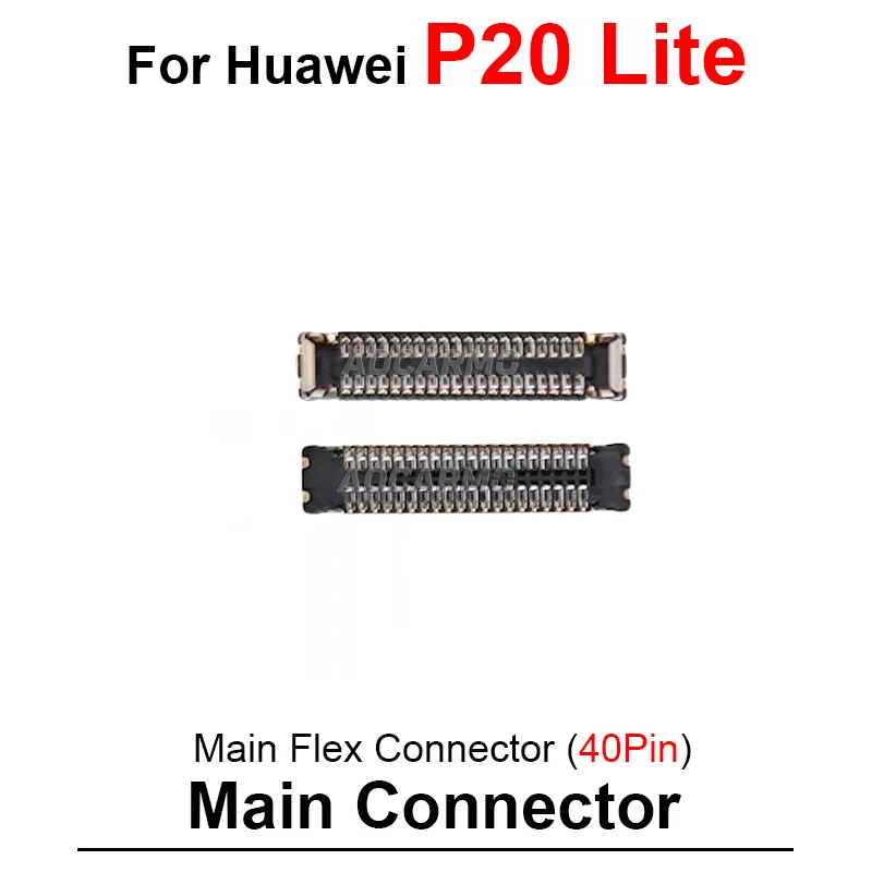 10Pcs/Lot 40Pin LCD Connector MainBoard Connector MotherBoard Flex ForHuawei P20 Lite P30 Pro Replacement Parts