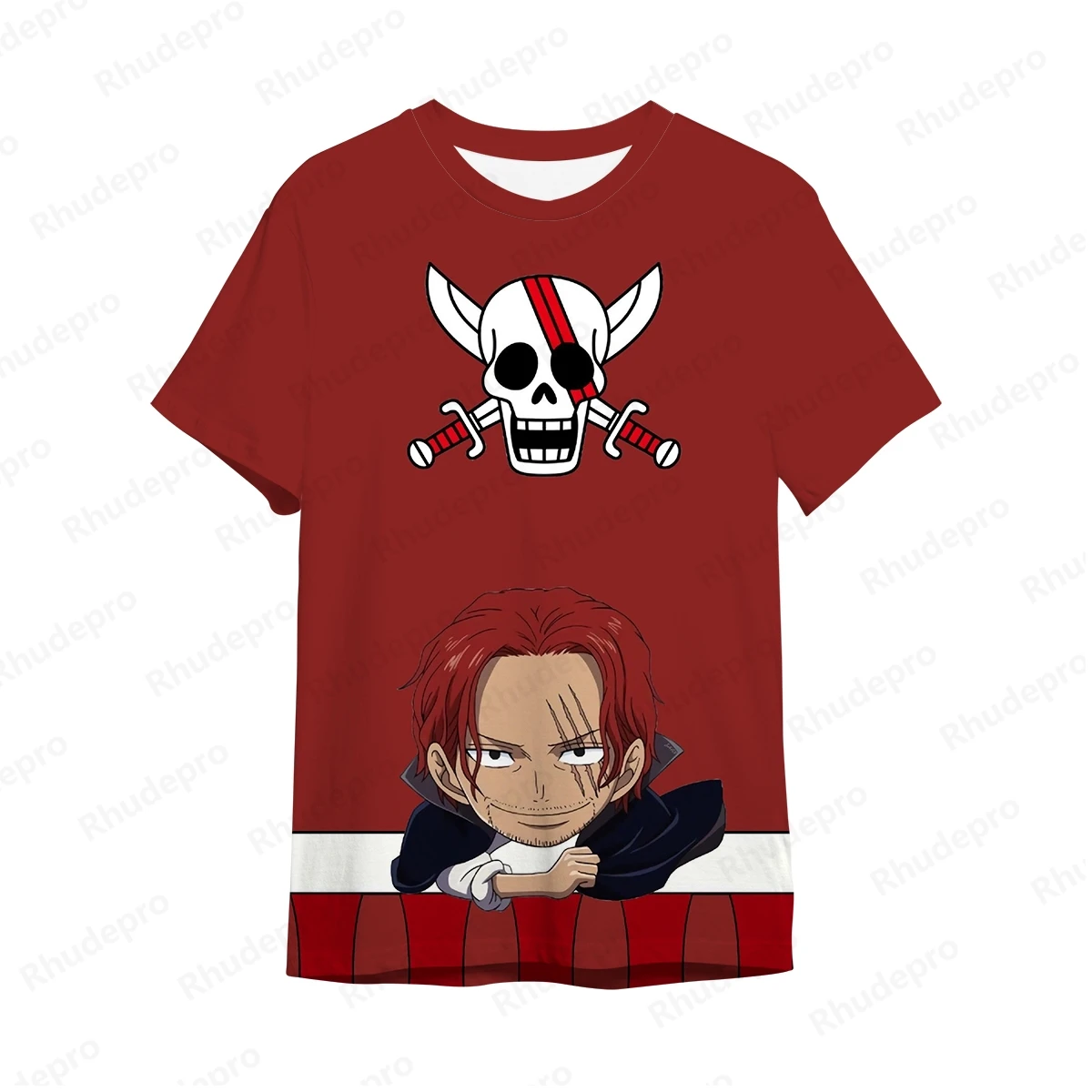 Camiseta Monkey D Luffy masculina, Tops de Anime One Piece, roupas Hip Hop de alta qualidade infantil, novo Roronoa Zoro, Y2k, 5XL, 2024