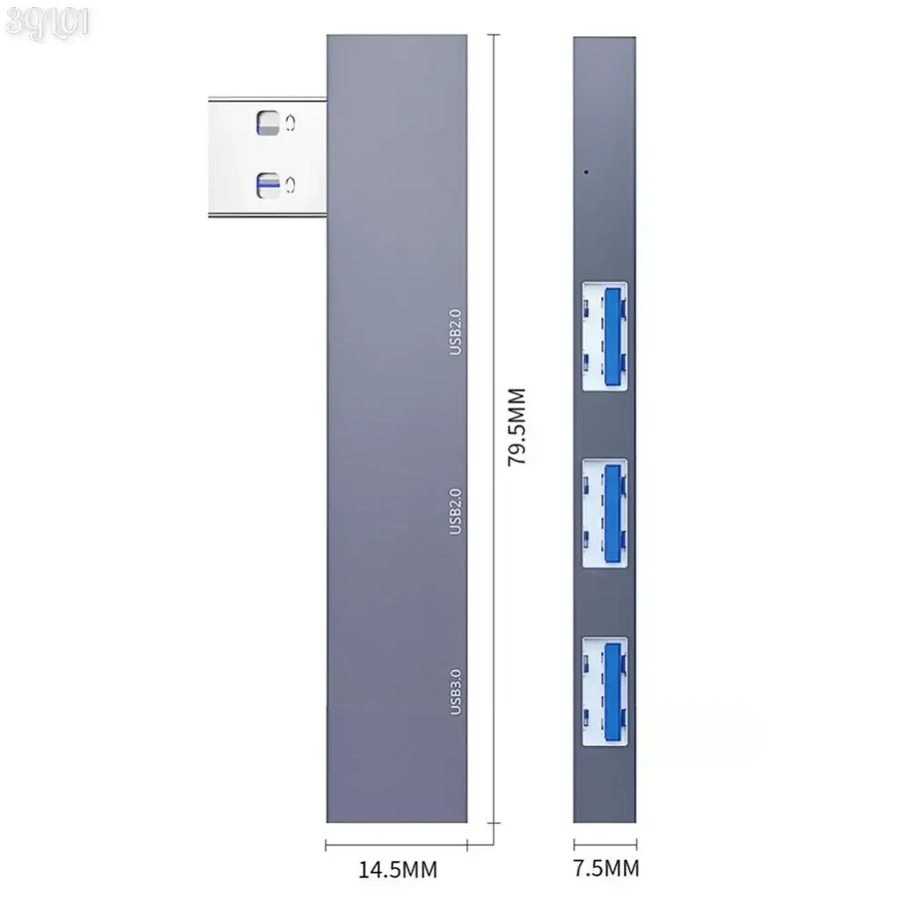 3 in 1 USB Docking Station Speed 5.0Gbps 3 Port Expansion Dock Hub OTG USB 3.0/Type-C 3.0 To 3 USB for PC Computer Laptop