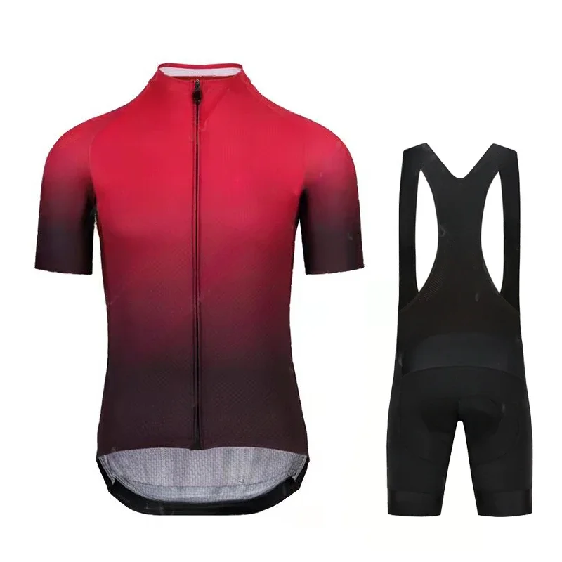 NEW Summer 2024 Cycling Jersey Set Summer Men Bicycle Clothing Road Bike Shirts Suit Bicycle Bib Shorts