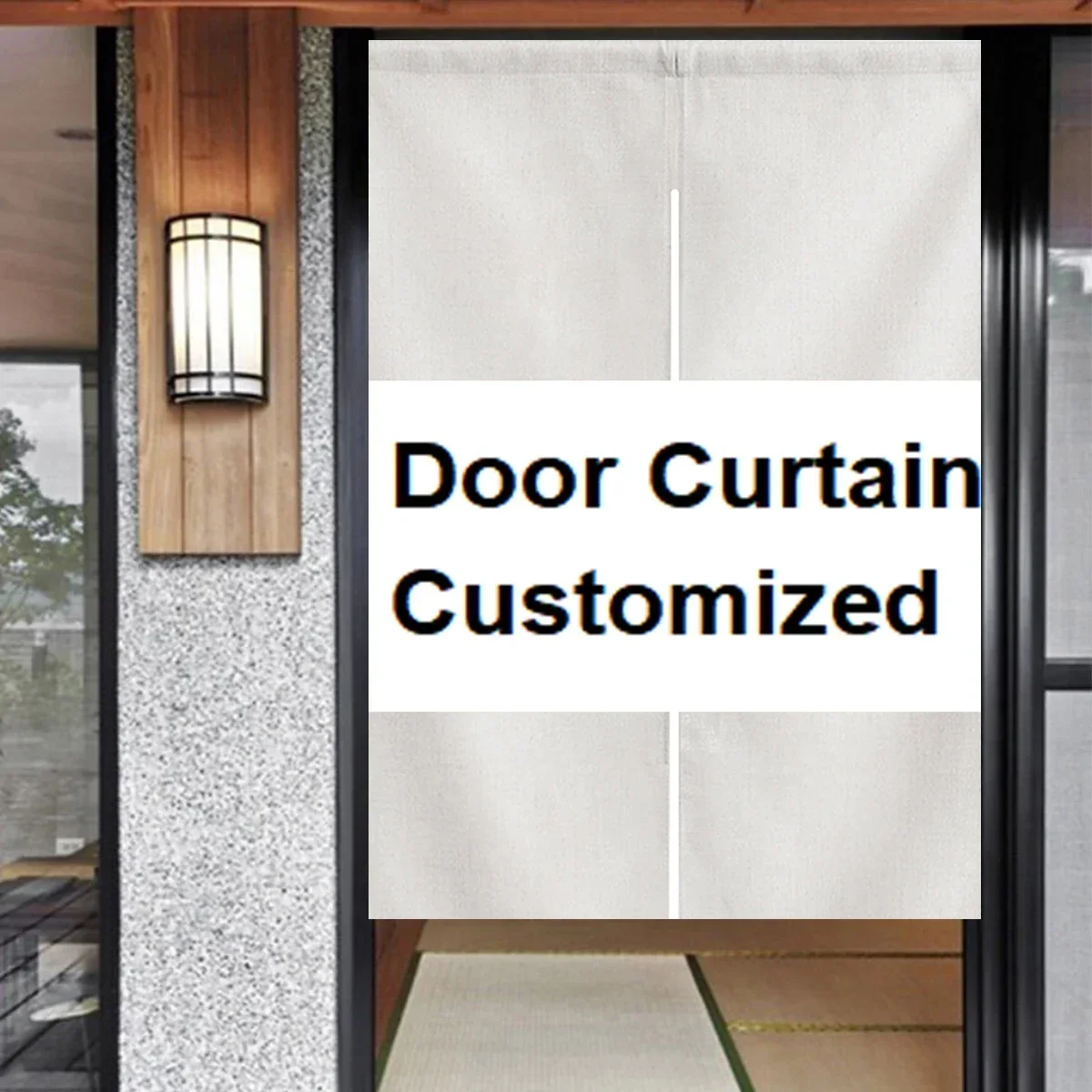 Ofat Home Customized Door Curtain Japanese Noren Room Pendant Kitchen Privacy Protection Curtains