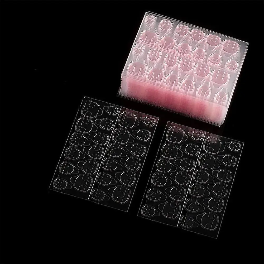 両面ネイルグルーステッカー接着タブ偽爪用超粘着性防水通気性ネイルジェリーグルーアクセサリー