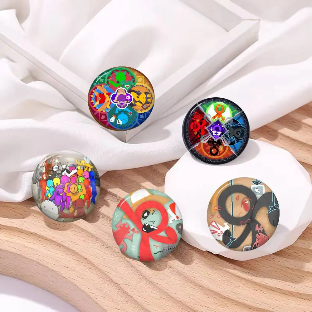 Handmade Brooch Cartoon Cosplay Badge On Backpack Jewelry Accessories Gifts LOGO Alan Becker Anime