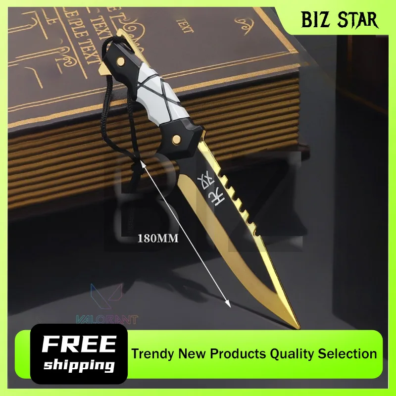 

Металлическая коллекционная модель ножа No Man's Land из Valorant, 18 см/7,09 дюйма, без парных элементов, для декора рабочего стола
