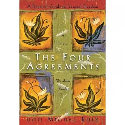 

The Four Agreements: A Practical Guide to Personal English Book Paperback Freedom by Don Miguel Ruiz Success Self-Help